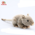 Christmas Stuffed Animal Gray Guinea Pig Toy Cute Fat Grey Plush Mouse Toys With Big Eyes